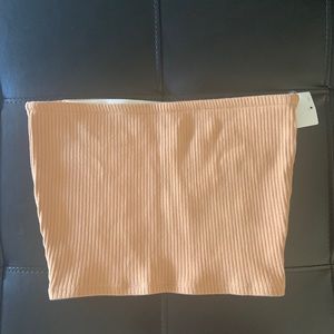 Urban outfitters strapless ribbed bandeau tube top